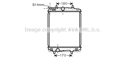 AVA QUALITY COOLING Радиатор, охлаждение двигателя TOA2359